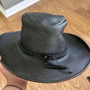 Jackarco genuine leather  COWBOY HATS Size LARGE made in Australia